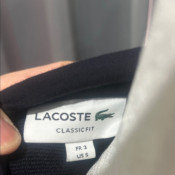 Lacoste Dark Blue and Olive Hoodie - Picture 2 of 4